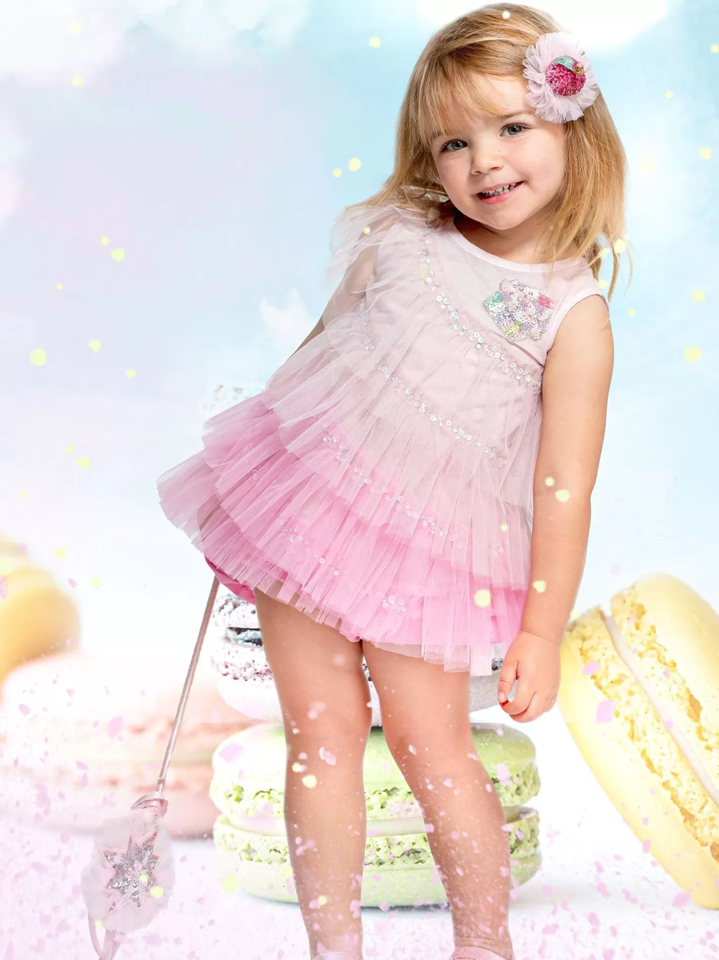 Dresses<Tutu du Monde Bebe Babycake Tulle Dress Cradle Pink Mix