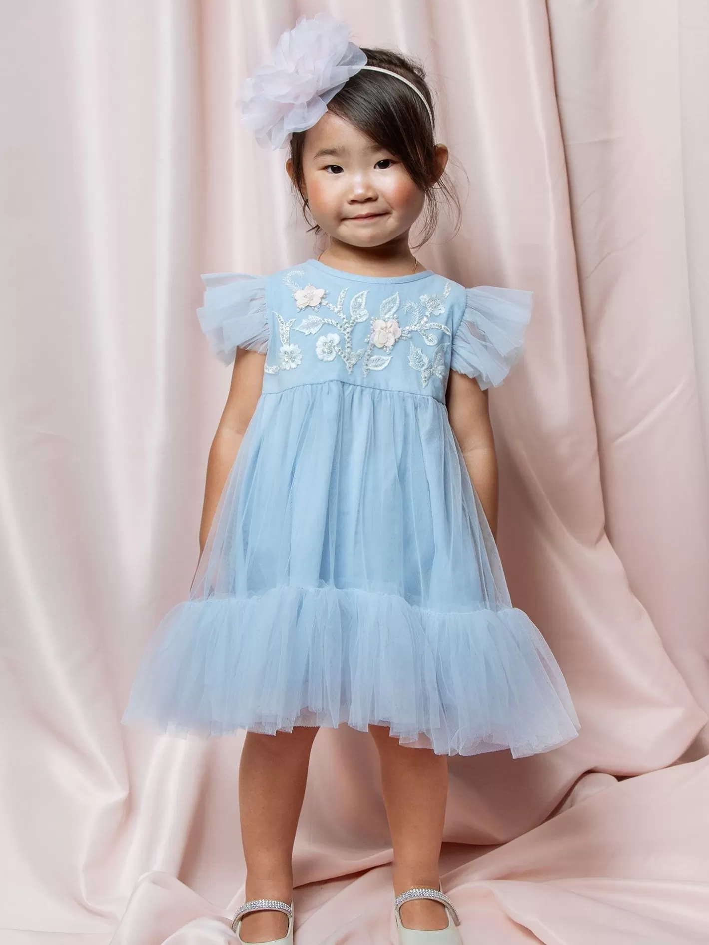 Dresses<Tutu du Monde Bebe Blue Orchid Tulle Dress Blue Dusk