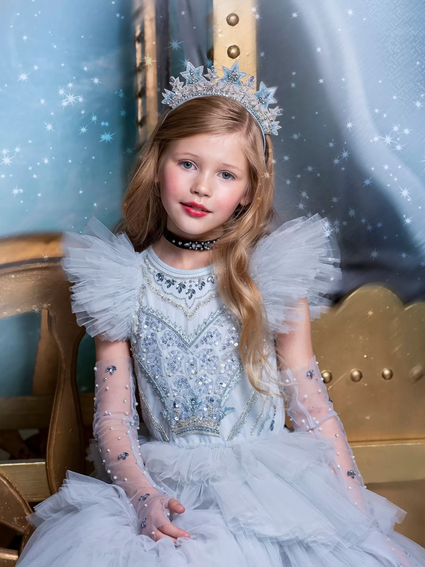 Accessories<Tutu du Monde Disney X Glass Slipper Gloves Shine Blue